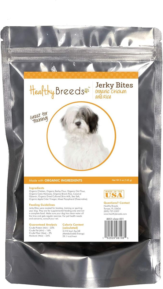 Healthy Breeds Old English Sheepdog Jerky Bites Chicken & Rice Recipe Dog Treats 5 oz