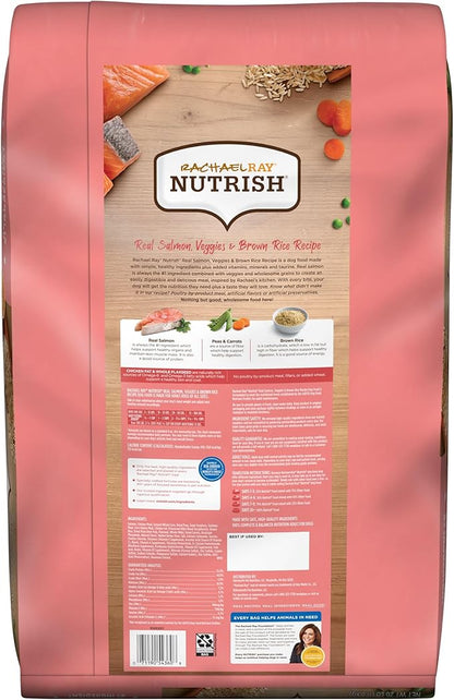 Rachael Ray Nutrish Salmon Dry Dog Food, 26 Pound Bag