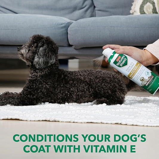 Hartz Nature’s Shield Flea & Tick Spray Treatment for Dogs, Natural and Effective Flea & Tick Prevention and Protection for Dogs with Cedarwood and Lemongrass Oil, 14 Ounces
