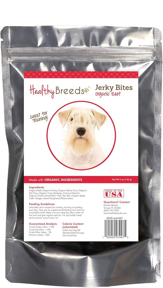 Healthy Breeds Sealyham Terrier Jerky Bites Beef Recipe Dog Treats 5 oz