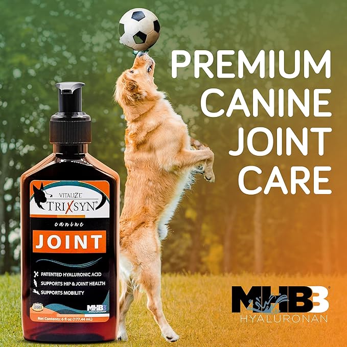 Canine - All Natural Hip and Joint Care for Dogs- Enhance Joint Mobility and Cartilage Function - Live Healthier and Happier- Patented MHB3 Hylauronan Liquid Formula
