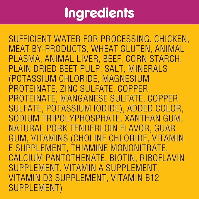 Pedigree High Protein Wet Dog Food Pouches, Beef and Pork Tenderloin Flavor Cuts in Gravy, 3.5 oz. Pouches, 16 Count