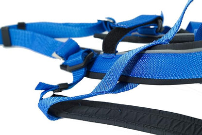 Neewa Adjustable Racing Harness (Medium, Blue) - Ideal for Dog Pull with Bike, Skateboard, Rollerblade, Cart, Canicross