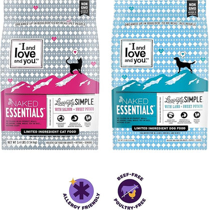 I and love and you Lovingly Simple Dry Dog Food - Lamb + Sweet Potato - Grain Free, Filler Free, Prebiotic + Probiotic 21lb Bag