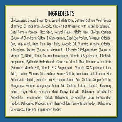 AvoDerm Natural Chicken Meal & Brown Rice Formula Large Breed Dry Dog Food, For Pet Food Allergy Support, 26 lb
