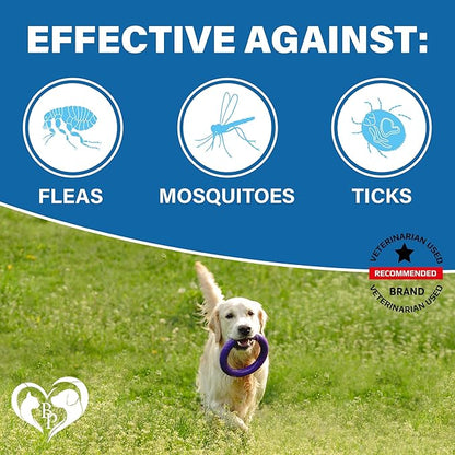 Flea and Tick Prevention Chewable Pills for Dogs and Cats - Revolution Oral Flea Treatment for Pets - Pest Control & Natural Defense - Chewables Small Tablets Made in USA (Beef)
