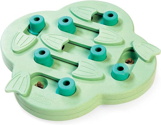 Outward Hound Nina Ottosson Puppy Hide N' Slide Green Interactive Treat Puzzle Dog Toy