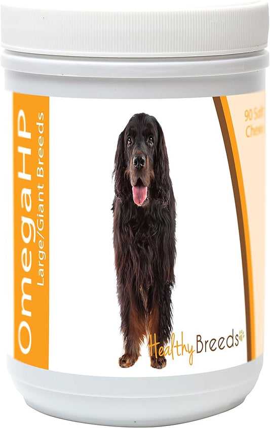 Healthy Breeds Gordon Setter Omega HP Fatty Acid Skin and Coat Support Soft Chews 90 Count