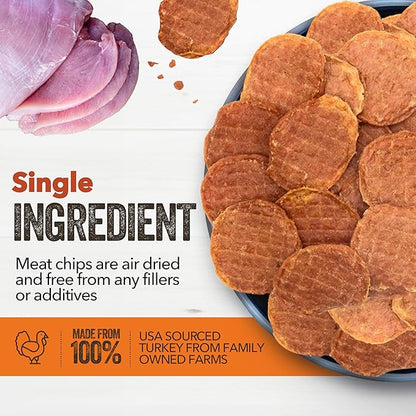 Gaines Family Farmstead Turkey Tendon Chips for Dogs, All-Natural, Grain-Free, Soy-Free, Dye-Free, Healthy Dog Treats for All Ages & Breeds, Puppies, Made in USA, 5 oz