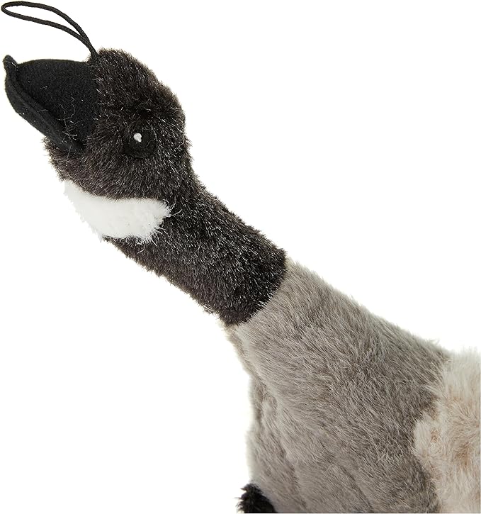 Multipet Canada Goose Migrator Bird Plush Dog Toy, Gray, 16" (37762), All Breed Sizes