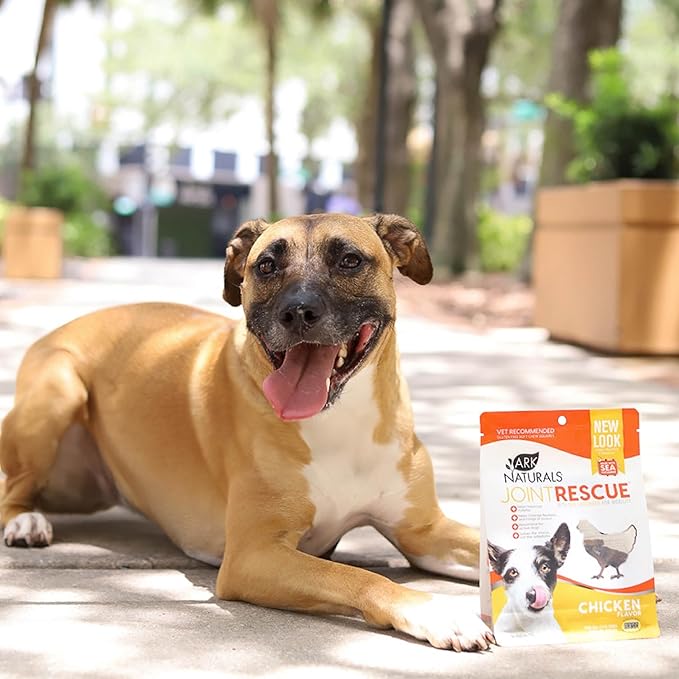 Ark Naturals Joint Rescue Dog Chew, Chicken Flavor, Joint Supplement with Glucosamine & Chondroitin, 1 Pack