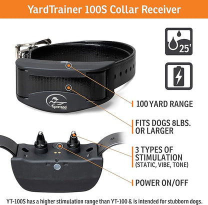 SportDOG Brand® YardTrainer 100 Remote Trainer - Shock Collar - Train with vibrate, tone, and static