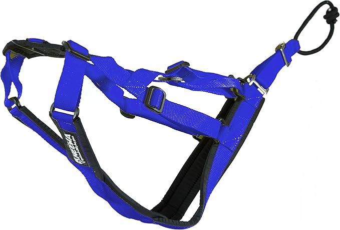 Neewa Adjustable Sled Pro Harness (Medium, Blue), Dog Harness Large Breed, Dog Pulling Harness, Giant Dog Harness, Sled Harness for Pulling, Great for Dog Joring