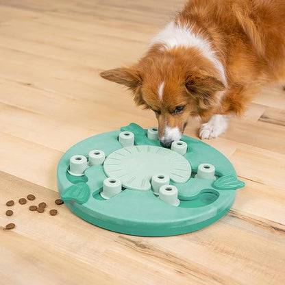Outward Hound Nina Ottosson Dog Worker Dog Puzzle Interactive Treat Puzzle Dog Enrichment Dog Toy, Level 3 Advanced, Green