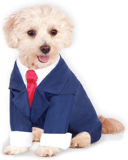 Rubie's unisex adult Business Suit Pet Costume Party Goods, Multicolor, S Neck 12 Girth 17 Back 11 US
