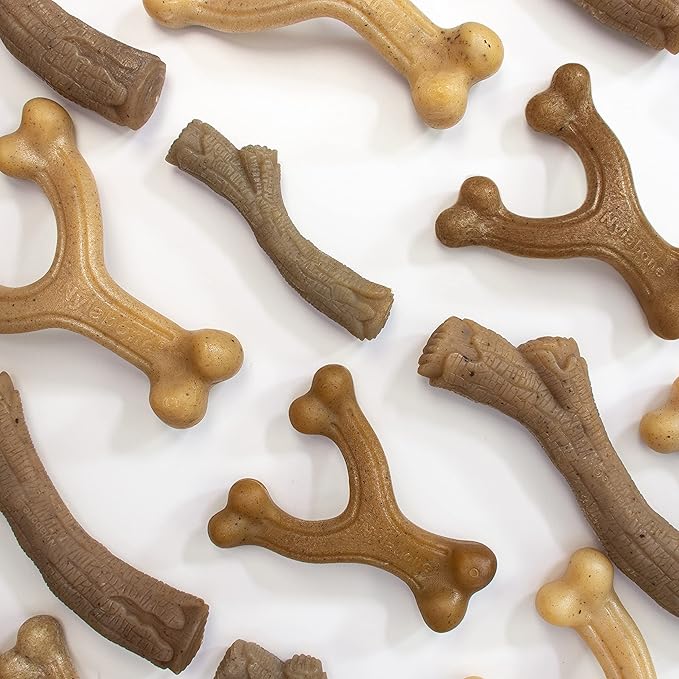 Nylabone Gourmet Style Strong Dog Chew Toy Bundle Bacon & Peanut Butter Small/Regular (2 Count)