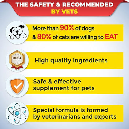 Premium Nutritional and Vitamin Gel for Dogs and Cats - Enhance Health, Boost Appetite, and Energize! Suitable for All Breeds and Life Stages - Multivitamin Gel 4.2 oz (120 g)