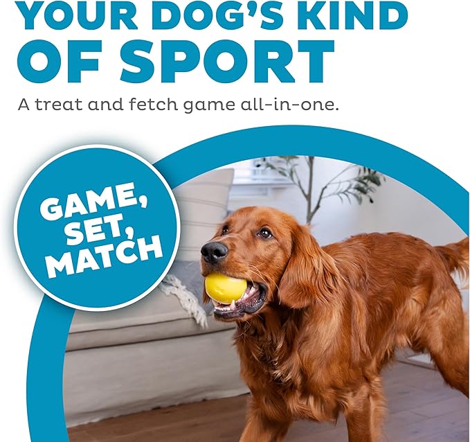 Outward Hound Sport Ballz Tennis Ball Treat-Dispensing Fetch Ball Dog Toy