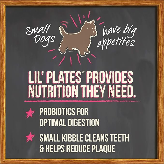 Merrick Lil’ Plates Premium Grain Free Dry Dog Food For Small Dogs, Real Texas Beef And Sweet Potato Kibble - 20.0 lb. Bag
