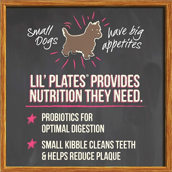Merrick Lil’ Plates Premium Grain Free Dry Dog Food For Small Dogs, Real Texas Beef And Sweet Potato Kibble - 4.0 lb. Bag