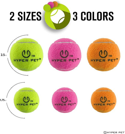 Hyper Pet MINI Tennis Balls for Dogs (Pet Safe Dog Ball Dog Tennis Balls for Exercise & Training) Dog Ball Interactive Dog Toys work with Hyper Pet K9 Kannon MINI Dog Ball Launcher - 4 Pack MINI Pink