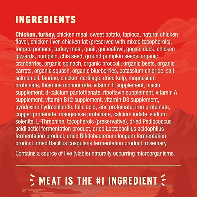 Stella & Chewy's Wild Red Dry Dog Food Raw Blend High Protein Grain & Legume Free Prairie Recipe, 21 lb. Bag