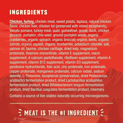 Stella & Chewy's Wild Red Dry Dog Food Raw Blend High Protein Grain & Legume Free Prairie Recipe, 21 lb. Bag
