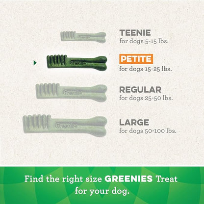 Greenies Original Petite Natural Dental Care Dog Treats, 72 oz. Pack (120 Treats)