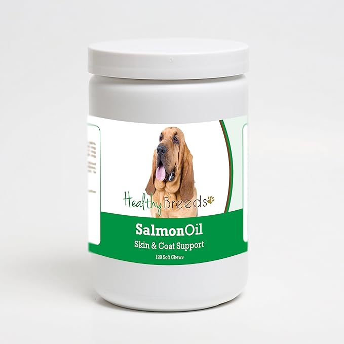 Healthy Breeds Bloodhound Salmon Oil Soft Chews 120 Count
