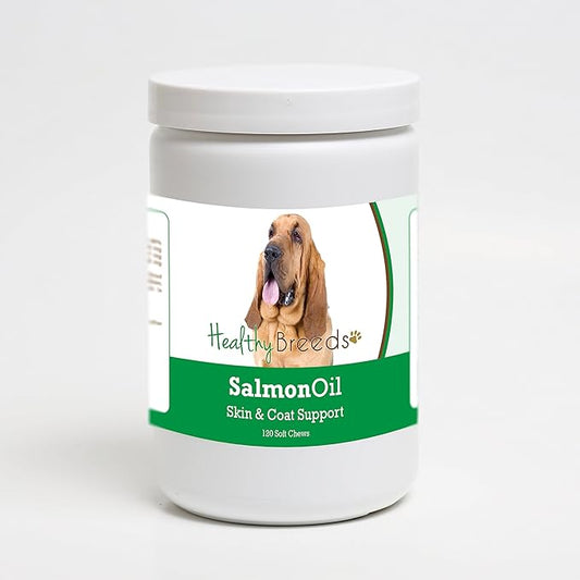 Healthy Breeds Bloodhound Salmon Oil Soft Chews 120 Count