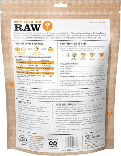 I AND LOVE AND YOU Stir and Boom Dehydrated Freeze Dried Raw Dog Food - Chicken - Grain Free, Real Meat, No Fillers, 3lb Bag