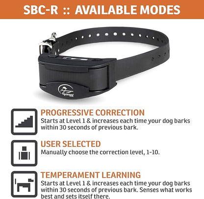SportDOG Brand NoBark Rechargeable Bark Control Shock Collar - Programmable, Waterproof Bark Collar