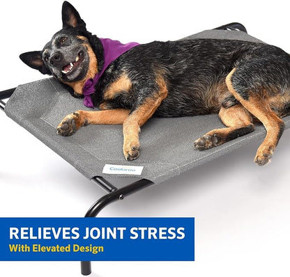 Coolaroo The Original Cooling Elevated Dog Bed, Indoor and Outdoor, Large, Nutmeg
