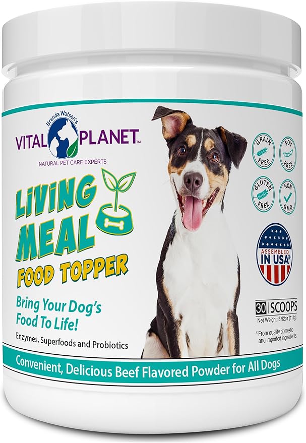 Vital Planet - Pet Living Meal Dog Powder with Enzymes Superfoods and Probiotics 111 g 30 Servings