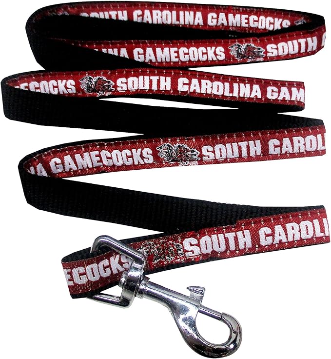 Pets First Collegiate Pet Accessories, Dog Leash, South Carolina Gamecocks, Medium
