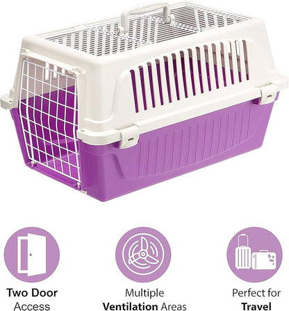 Atlas Pet Carrier | Small Pet Carrier for Dogs & Cats w/Top & Front Door Access