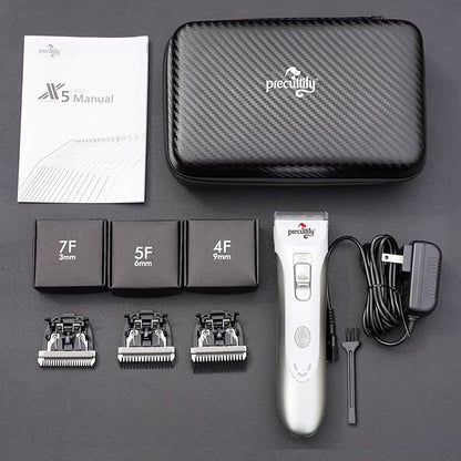 Dog Clippers Professional Heavy Duty Dog Grooming Clipper Low Noise High Power Rechargeable Cordless Pet Grooming Tools for Small & Large Dogs Cats Pets