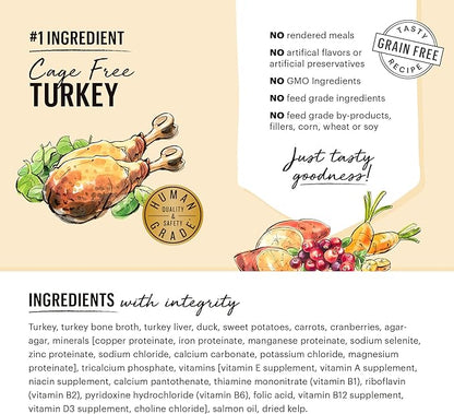 The Honest Kitchen Butcher Block Pâté: Turkey, Duck & Root Veggies Wet Dog Food, 1 Count (Pack of 6)