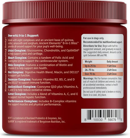 Zesty Paws Multivitamin Treats for Dogs - Glucosamine Chondroitin for Joint Support + Digestive Enzymes & Probiotics - Grain Free Dog Vitamin for Skin & Coat + Immune Health - AE - 90 Count