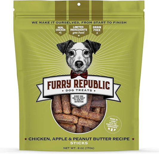 Dog Treats, Chewy Sticks Made in the USA 6 Ounce (Pack of 1)