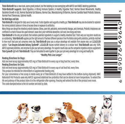 Mini-Twin Pack 2.22oz Probiotics and Digestive Enzymes for cats and dogs. Smaller Size.