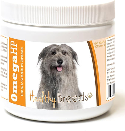 Healthy Breeds Pyrenean Shepherd Omega HP Fatty Acid Skin and Coat Support Soft Chews 60 Count
