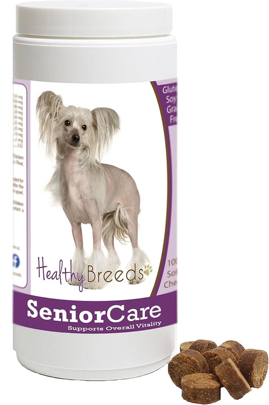 Healthy Breeds Chinese Crested Senior Dog Care Soft Chews 100 Count