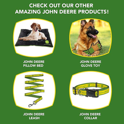 Pets First John Deere Reversible PET Bandana for Dogs and Cats, Best Bandana for Construction, Tractors, John Deere Fan! Size: Small-Medium. Best Collar-Pull-Through Bandana, Green, (JOD-3217-S-M)