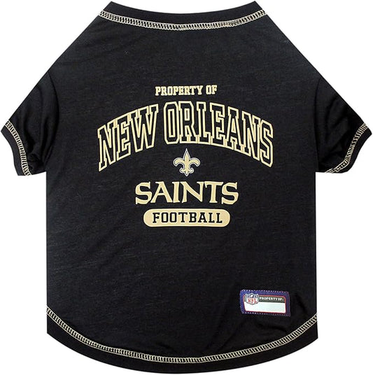 Pets First SHIRT for Dogs & Cats - NFL NEW ORLEANS SAINTS Dog T-Shirt, X-Large. - Cutest Pet Tee Shirt for the real sporty pup