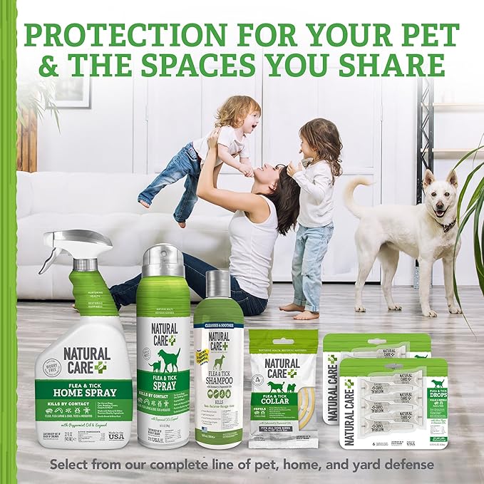 Flea and Tick Dog Shampoo - Flea & Tick Treatment for Dogs - Flea & Tick Killer with Certified Natural Oils - 12 Fluid Ounces