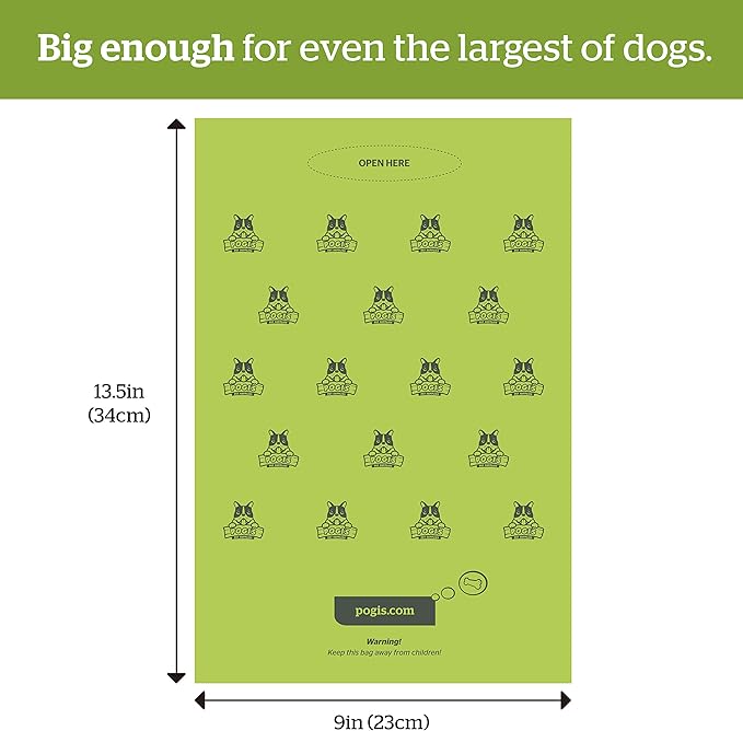 Pogi's Pet Supplies Poop Bags - 50 Rolls (750 Dog Poop Bags) +2 Dispensers - Leak-Proof, Earth-Friendly Poop Bags for Dogs