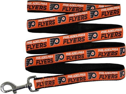 Pets First NHL Philadelphia Flyers Leash for Dogs & Cats, Medium. - Walk Cute & Stylish! The Ultimate Hockey Fan Leash!, Medium (4 ft Long x 0.62 in Width) (FLY-3031-MD)