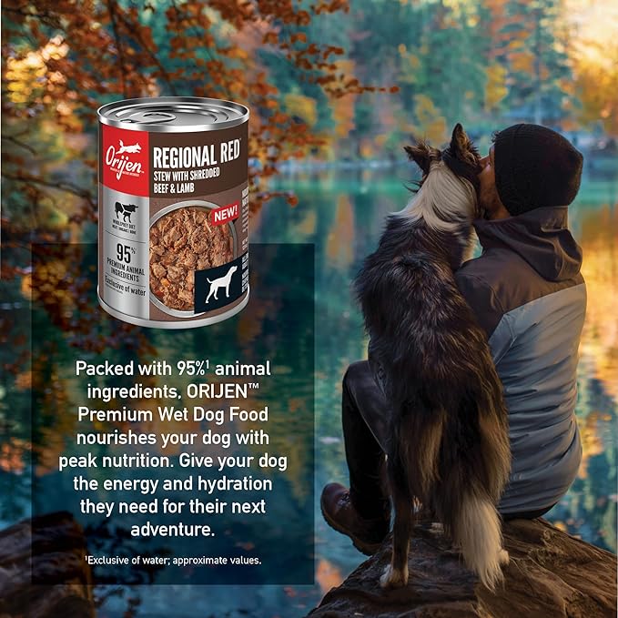ORIJEN REGIONAL RED Stew Wet Dog Food, WholePrey Ingredients, 12.8oz (Case of 12)