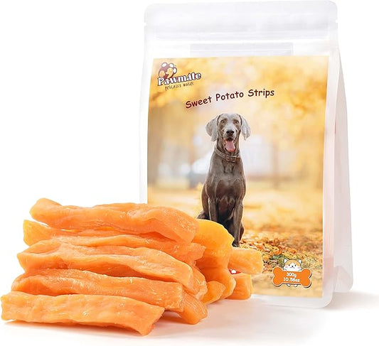 Sweet Potato Dog Treats, Healthy Low Fat Dog Chews Rawhide Free Grain Free Traning Treats for Small Medium Large Dogs 27-31Couts